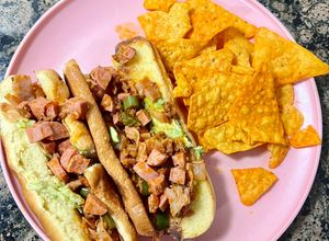 Una foto de Hot dogs de discada