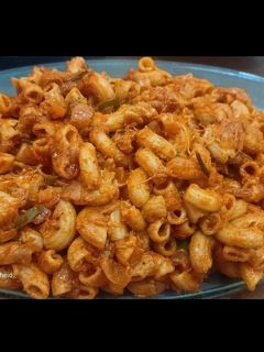 صورة لوصفة معكرونة بالبندورة