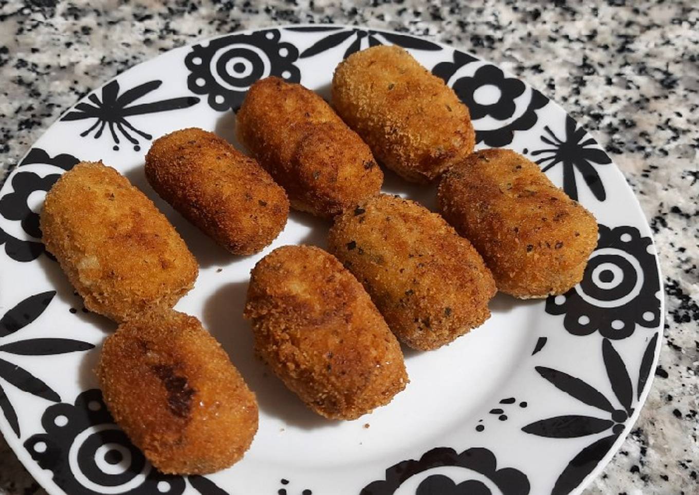 Croquetas de bacalao y bechamel "saludable"