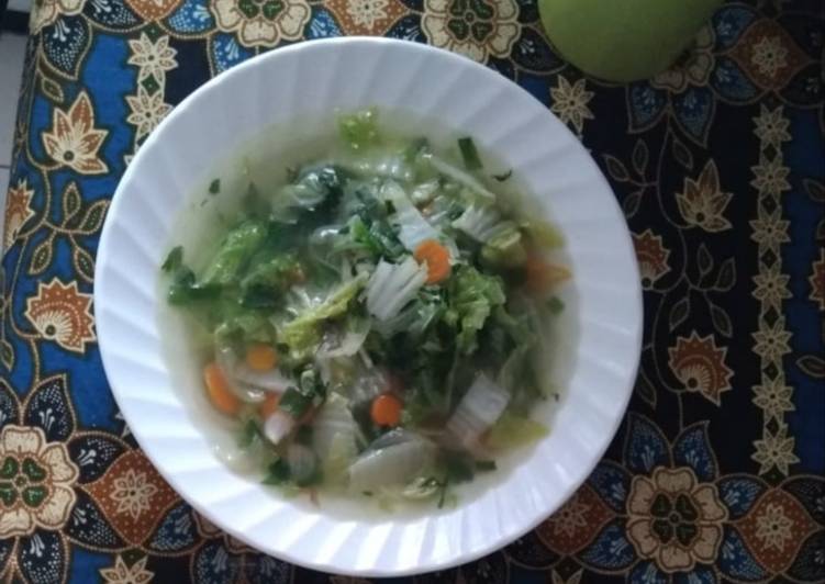 Sayur bening lobak sawi n wortel