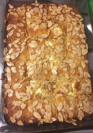 صورة لوصفة بسبوسة بالقشطة طعم رروعة