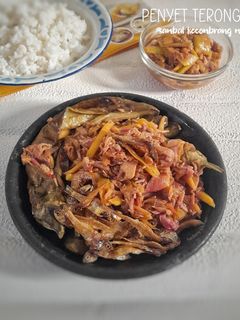 Foto resep Penyet Terong Teri Sambal Kecombrang Mangga