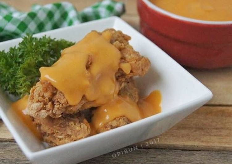 Resep Cheesy Wings (sayap ayam goreng saus keju) oleh 