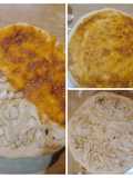 Pizzas caseras de tomate y de cebollas
