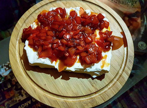 Una foto de Mermelada de pimentón & queso crema