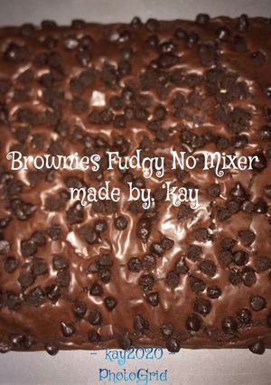 Foto resep Brownies Fudgy No Mixer