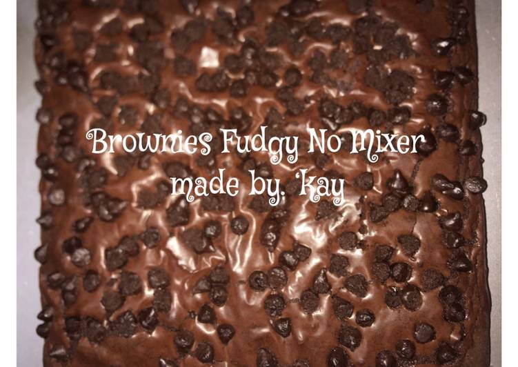 Bagaimana Menyiapkan Brownies Fudgy No Mixer Anti Gagal