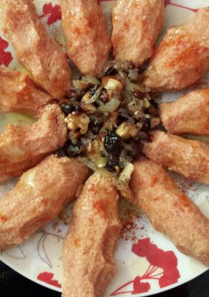 صورة لوصفة الكبة النية بزيت الزيتون☺😋😋 ومن غير ماكينة طعم رووعة ولا اطيب