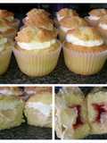Custard & Cream / Jam & Cream Cupcakes