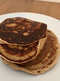 Una foto de Tortitas de plátano y espelta integral