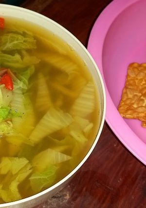 Foto resep Paket Sayur Sawi dan Tempe Goreng (Resep Sayur Sawi Bapak)