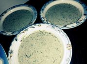 A picture of mint leaves chutney