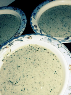 A picture of Podiny Ki chutney / Green sauce.
