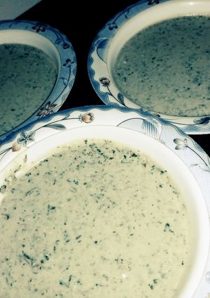 A picture of Podiny Ki chutney / Green sauce.