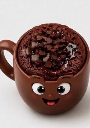 صورة لوصفة كيكة كاكاو في 15 دقيقه بس في المايكرويف