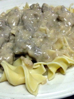 A picture of Mushroom-Free Beef Stroganoff.