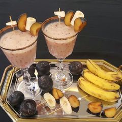 A picture of Ginger n plum smoothie.