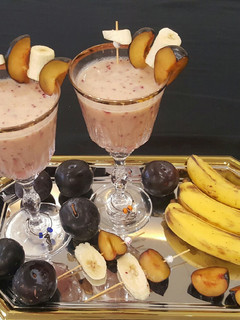 A picture of Ginger n plum smoothie.