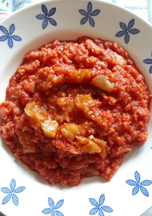 Foto di Pappa al pomodoro con melanzane