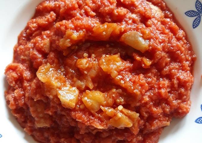 Pappa al pomodoro con melanzane