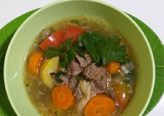 Resep Sop Daging Sapi Uenaaak Oleh Anna S Secret Recipe Cookpad