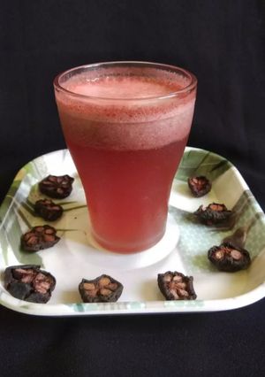 A picture of Kokum sharbat.
