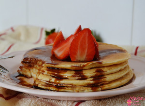 Una foto de Pancakes con caramelo (sin azúcar)