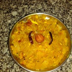 A picture of Watermelon rind curry.