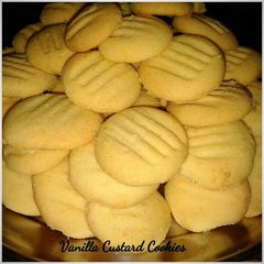 A picture of Vanilla custard cookies.