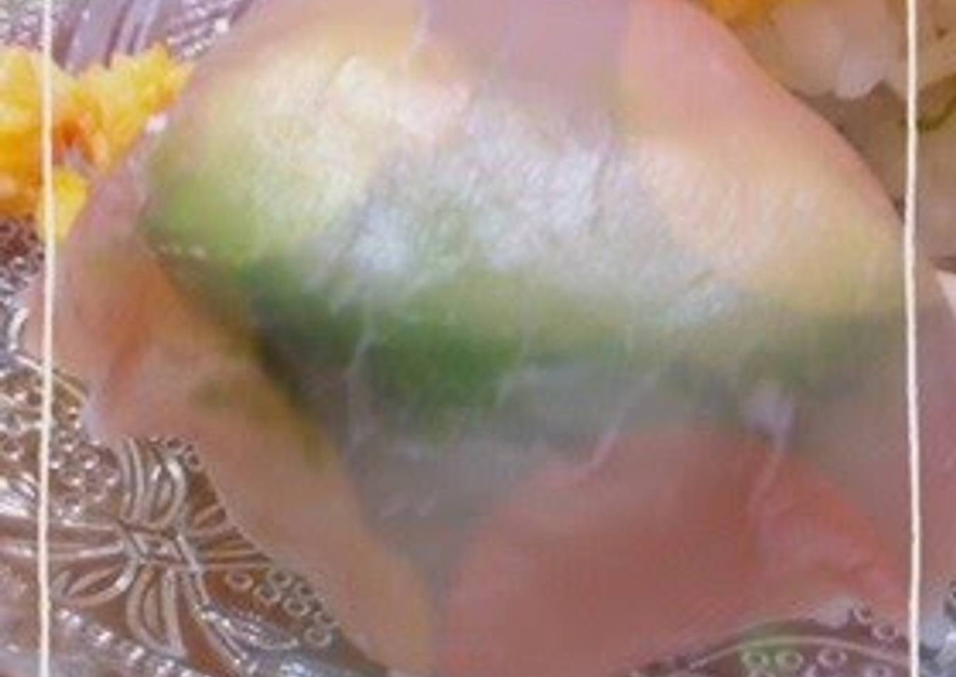 Cured Ham and Avocado Sushi Balls, Hand-Rolled Style