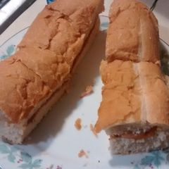 A picture of Cody's Spicy Chipotle Italian Sandwich.