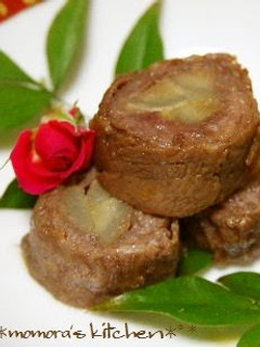 A picture of For Osechi and Bentos Beef and Burdock Root Yawatamaki Rolls.