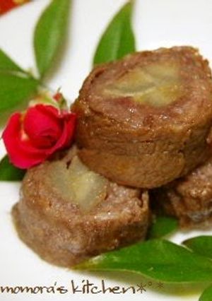 A picture of For Osechi and Bentos Beef and Burdock Root Yawatamaki Rolls.