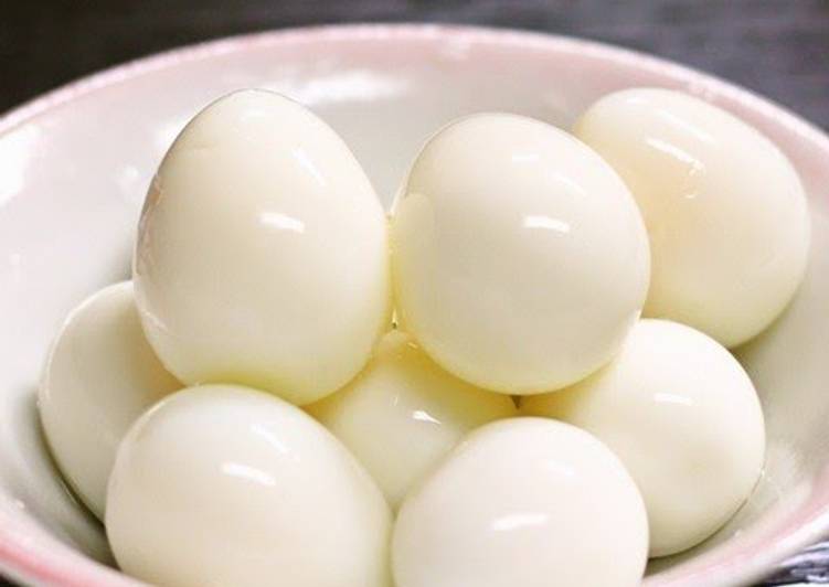 Recipe of Homemade How to Boil Easy-Peel Quail Eggs