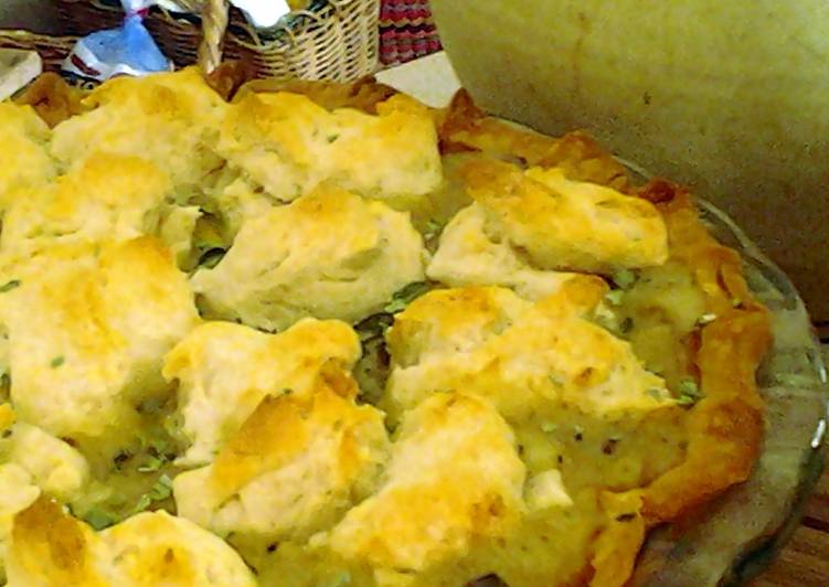 Recipe of Favorite Debs Chicken Pot pie with Dumpling topping