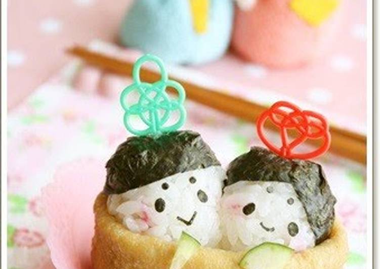 How to Make Speedy Girl&#39;s Day Charaben ＊ Emperor &amp; Empress Inarizushi