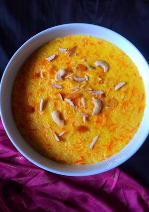 গাজরের ক্ষীর। রেসিপির প্রধান ছবি