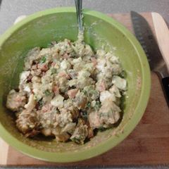 A picture of Not your Mama's potato salad!.