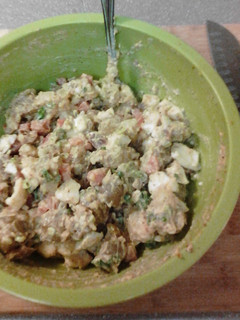 A picture of Not your Mama's potato salad!.