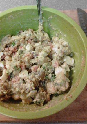 A picture of Not your Mama's potato salad!.
