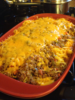 A picture of Baked Spaghetti.