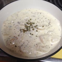 A picture of Silky Smooth Potato soup.