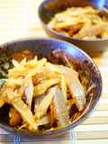 Sesame Flavored Konnyaku and Burdock Root