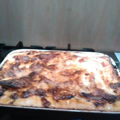 A picture of The two cheeses lasagna.