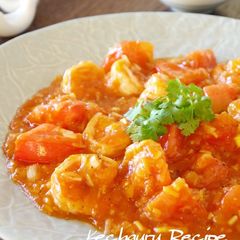 Spicy But Juicy Chili Shrimp With Tomato A picture of Spicy But Juicy Chili Shrimp With Tomato.