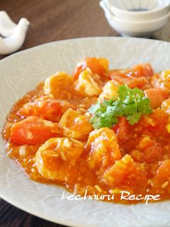 A picture of Spicy But Juicy Chili Shrimp With Tomato.