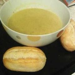 Leek and Potato soup A picture of Leek and Potato soup.
