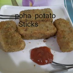 A picture of Poha Potato Sticks.
