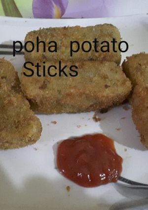 A picture of Poha Potato Sticks.