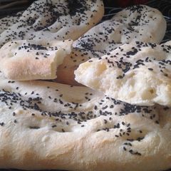 A picture of Afghan Snowshoe Bread.